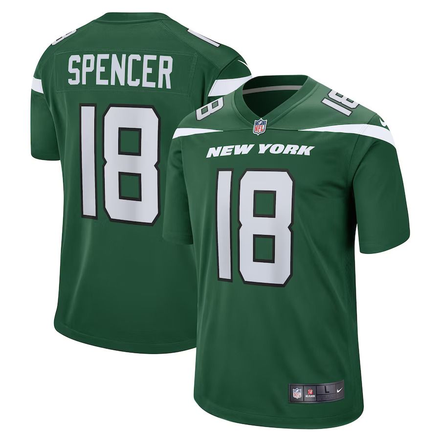 Men New York Jets #18 Diontae Spencer Nike Gotham Green Game Player NFL Jersey